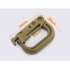 Карабін пластик Grim - Lock 25мм - Coyote